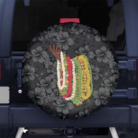 Hawaii Lei Kamehameha Spare Tire Cover Ele'ele Seamless Pattern Hibiscus Flower