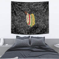 Hawaii Lei Kamehameha Tapestry Ele'ele Seamless Pattern Hibiscus Flower