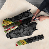 Hawaii Lei Kamehameha Umbrella Ele'ele Seamless Pattern Hibiscus Flower