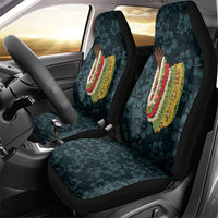 Hawaii Lei Kamehameha Car Seat Cover Uliuli Seamless Pattern Hibiscus Flower LT9 - Polynesian Pride