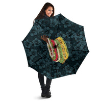 Hawaii Lei Kamehameha Umbrella Uliuli Seamless Pattern Hibiscus Flower