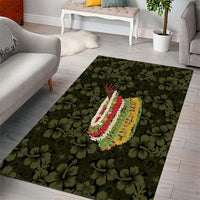 Hawaii Lei Kamehameha Area Rug Melemele Seamless Pattern Hibiscus Flower