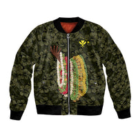 Hawaii Lei Kamehameha Bomber Jacket Melemele Seamless Pattern Hibiscus Flower LT9 Unisex Yellow - Polynesian Pride