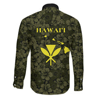 Hawaii Lei Kamehameha Family Matching Off Shoulder Maxi Dress and Hawaiian Shirt Melemele Seamless Pattern Hibiscus Flower LT9 Son's Shirt Yellow - Polynesian Pride