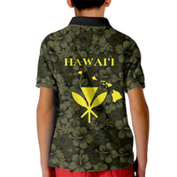 Hawaii Lei Kamehameha Kid Polo Shirt Melemele Seamless Pattern Hibiscus Flower