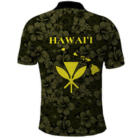 Hawaii Lei Kamehameha Polo Shirt Melemele Seamless Pattern Hibiscus Flower