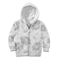 Samoa Lotu Tamaiti Kid Hoodie White Sun Day Beauty Hibiscus Ver01