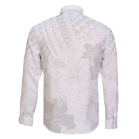 Samoa Lotu Tamaiti Family Matching Tank Maxi Dress and Hawaiian Shirt White Sun Day Beauty Hibiscus Ver02