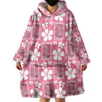 Give Cancer The Boot Pink Cowgirl Wearable Blanket Hoodie Western Aloha Hibiscus Paniolo Heritage Floral LT9 - Polynesian Pride