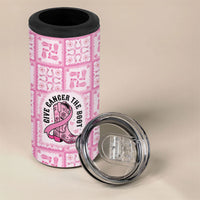 Give Cancer The Boot Pink Cowgirl 4 in 1 Can Cooler Tumbler Hawaiian Paniolo Mixed Quilt Pattern Style LT9 - Polynesian Pride