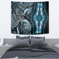 Polynesia Dashiki Tapestry Polynesia and Africa Traditional Special Together Blue LT9 - Polynesian Pride