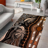 Polynesia Dashiki Area Rug Polynesia and Africa Traditional Special Together Gold LT9 - Polynesian Pride