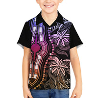 Polynesia Dashiki Hawaiian Shirt Polynesia and Africa Traditional Special Together Pastel LT9 - Polynesian Pride