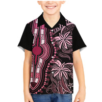 polynesia-dashiki-family-matching-mermaid-dress-and-hawaiian-shirt-polynesia-and-africa-traditional-special-together-pink