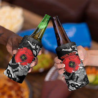 ANZAC Day Aotearoa Silver Fern Maori Personalised 4 in 1 Can Cooler Tumbler