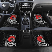 ANZAC Day Aotearoa Silver Fern Maori Personalised Car Mats