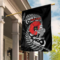 ANZAC Day Aotearoa Silver Fern Maori Personalised Garden Flag