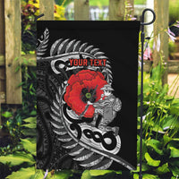 ANZAC Day Aotearoa Silver Fern Maori Personalised Garden Flag