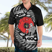ANZAC Day Aotearoa Silver Fern Maori Personalised Hawaiian Shirt
