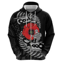 ANZAC Day Aotearoa Silver Fern Maori Personalised Hoodie