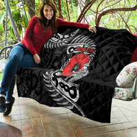 ANZAC Day Aotearoa Silver Fern Maori Personalised Quilt