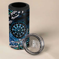 New Zealand Darts Personalised 4 in 1 Can Cooler Tumbler Aotearoa Silver Fern Blue Papua Shell Spirit