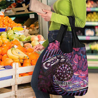 New Zealand Darts Personalised Grocery Bag Aotearoa Silver Fern Pink Papua Shell Spirit