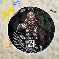 New Zealand Indigenous-Maori Rugby Custom Beach Blanket