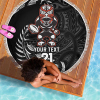 New Zealand Indigenous-Maori Rugby Custom Beach Blanket