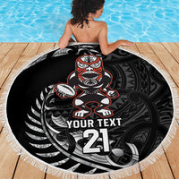 New Zealand Indigenous-Maori Rugby Custom Beach Blanket