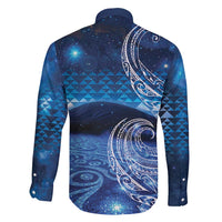 New Zealand Matariki Family Matching Tank Maxi Dress and Hawaiian Shirt Taniko Aramoana With Koru Galaxy Sky Night