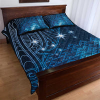 New Zealand Matariki Quilt Bed Set Taniko Aramoana With Maori Galaxy Sky Night