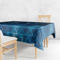 New Zealand Matariki Tablecloth Taniko Aramoana With Maori Galaxy Sky Night