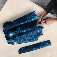 New Zealand Matariki Umbrella Taniko Aramoana With Maori Galaxy Sky Night - Polynesian Pride