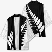 New Zealand Silver Fern Niho Taniwha Kimono - Polynesian Pride