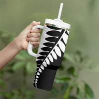 New Zealand Silver Fern Niho Taniwha Tumbler With Handle
