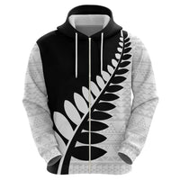 New Zealand Silver Fern Niho Taniwha Zip Hoodie LT9 - Polynesian Pride