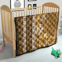 Gold Hibiscus Turle Quilt Hawaiian Style Tribal Tapa Pattern