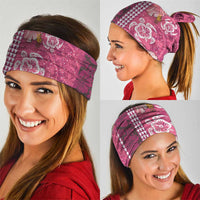 Pink Hibiscus Turle Neck Gaiter Hawaiian Style Tribal Tapa Pattern - Polynesian Pride