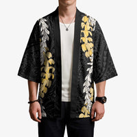 Puakenikeni and Maile Lei Kimono Black Double Strand Lei - Polynesian Pride