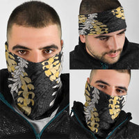 Puakenikeni and Maile Lei Neck Gaiter Black Double Strand Lei - Polynesian Pride