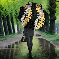 Puakenikeni and Maile Lei Umbrella Black Double Strand Lei - Polynesian Pride