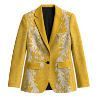 Puakenikeni and Maile Lei Blazer Gold Double Strand Lei - Polynesian Pride