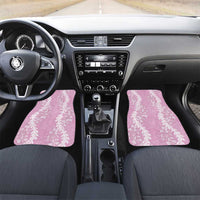 Puakenikeni and Maile Lei Car Mats Pink Double Strand Lei