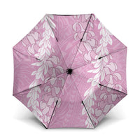 Puakenikeni and Maile Lei Umbrella Pink Double Strand Lei - Polynesian Pride
