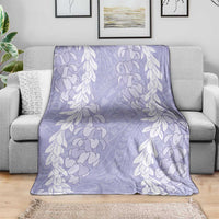 Puakenikeni and Maile Lei Blanket Purple Double Strand Lei