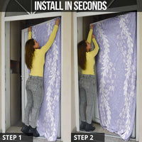 Puakenikeni and Maile Lei Door Cover Purple Double Strand Lei - Polynesian Pride