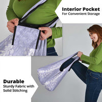 Puakenikeni and Maile Lei Grocery Bag Purple Double Strand Lei