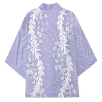 Puakenikeni and Maile Lei Kimono Purple Double Strand Lei - Polynesian Pride