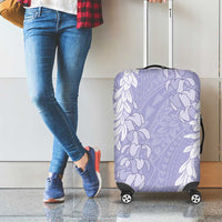 Puakenikeni and Maile Lei Luggage Cover Purple Double Strand Lei